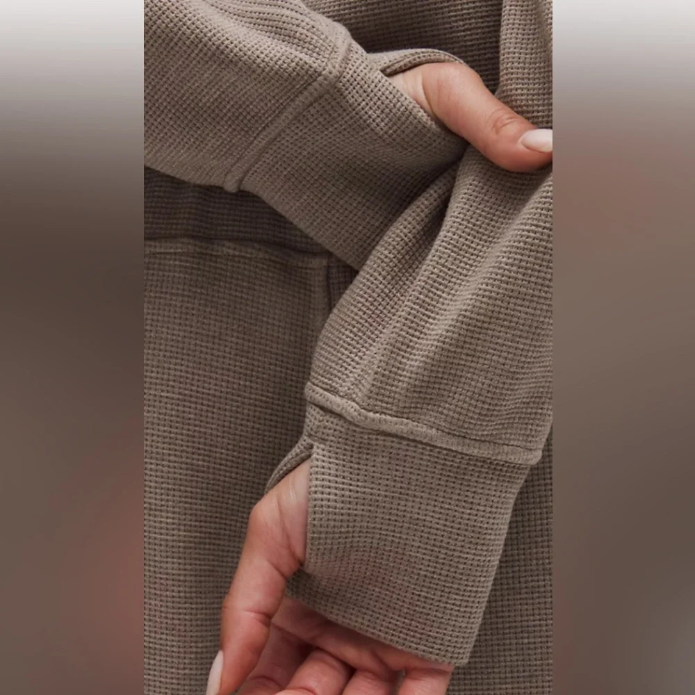 lululemon Scuba waffle Mid Rise Wide-Leg Pant & Jacket - Picture 5 of 16